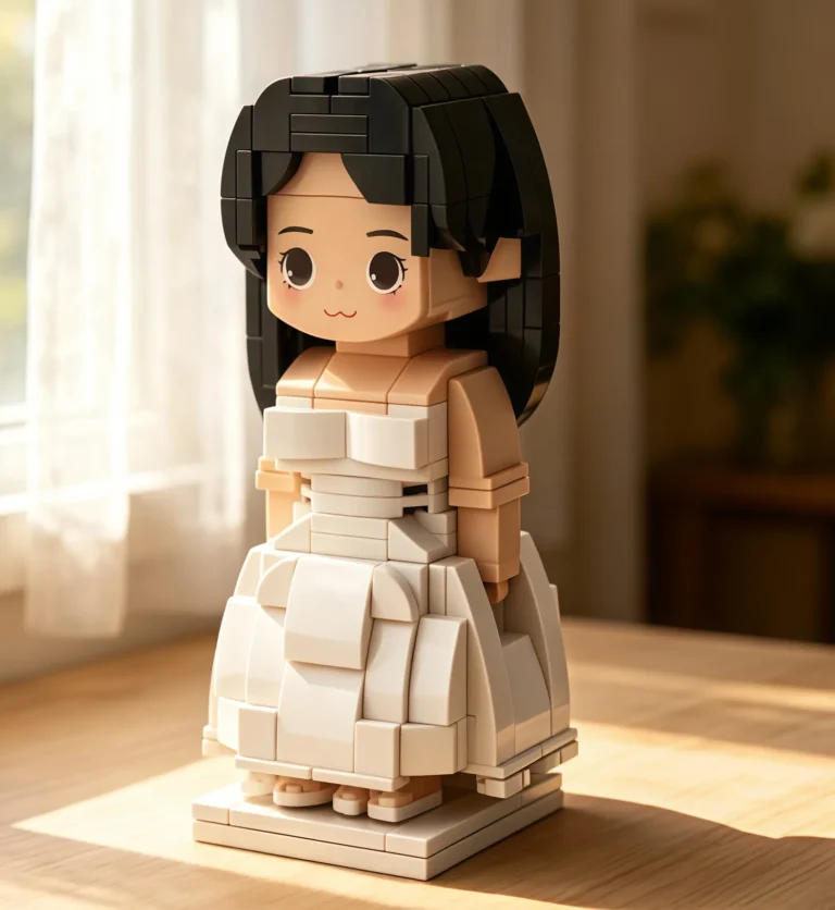 wedding gifts | wife custom head brick figures personalized brick figures small particle block wedding anniversary bride gift for the girl you love