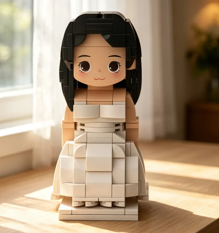 wedding gifts | wife custom head brick figures personalized brick figures small particle block wedding anniversary bride gift for the girl you love